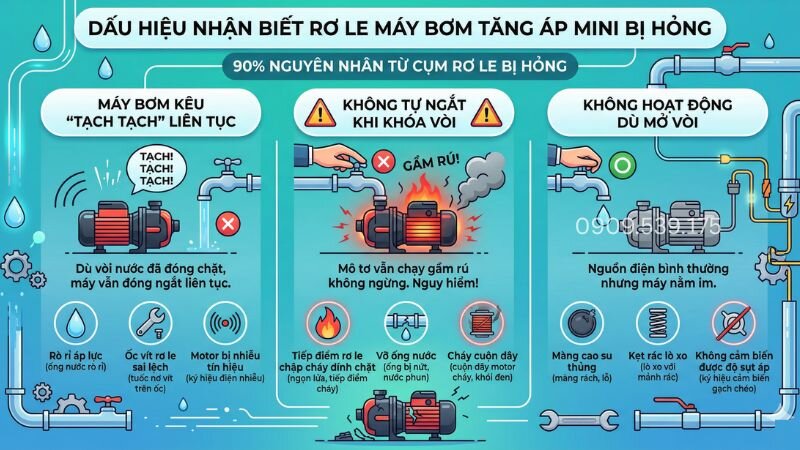 Các dấu hiệu nhận biết ro-le đang bị hỏng