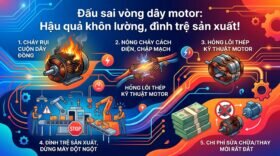 Đấu sai vòng dây motor: Hậu quả khôn lường, đình trệ sản xuất!