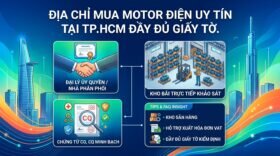 Địa chỉ mua motor điện uy tín tại TP.HCM đầy đủ giấy tờ.