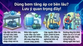 Dùng bơm tăng áp cơ bền lâu? Lưu ý quan trọng đây!