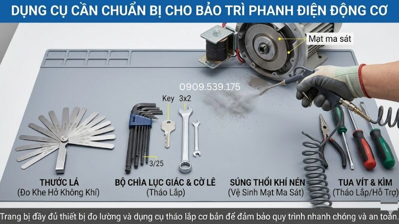 Chuẩn bị đầy đủ dụng cụ giúp thao tác đo và chỉnh chính xác hơn