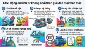 FAQ: Động cơ kích từ không chổi than giải đáp mọi thắc mắc.