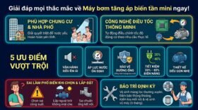 Giải đáp mọi thắc mắc về Máy bơm tăng áp biến tần mini ngay!