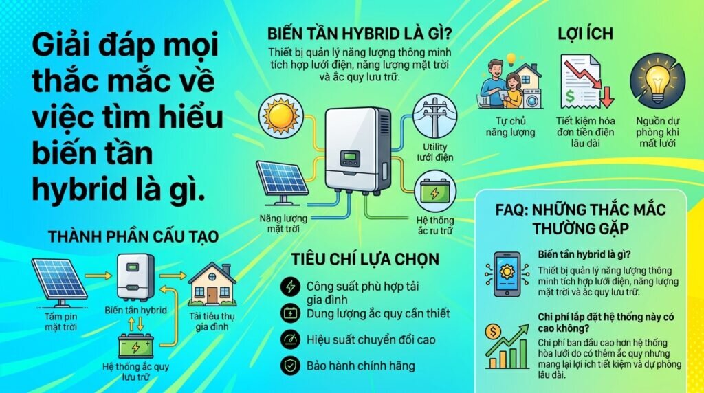 Giải đáp mọi thắc mắc về việc tìm hiểu biến tần hybrid là gì.