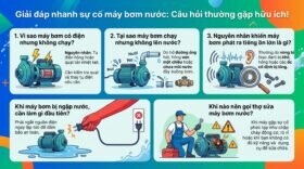 Giải đáp nhanh sự cố máy bơm nước: Câu hỏi thường gặp hữu ích!