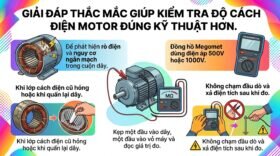 Giải đáp thắc mắc giúp kiểm tra độ cách điện motor đúng kỹ thuật hơn.