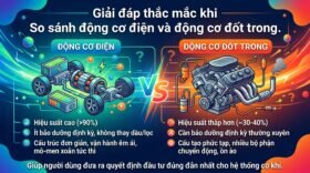 Giải đáp thắc mắc khi So sánh động cơ điện và động cơ đốt trong.