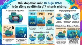 Giải đáp thắc mắc Kí hiệu IP68 trên động cơ điện là gì? nhanh chóng.