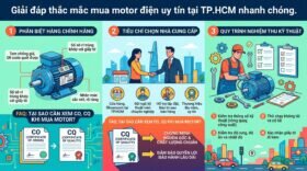 Giải đáp thắc mắc mua motor điện uy tín tại TP.HCM nhanh chóng.
