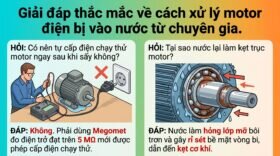 Giải đáp thắc mắc về cách xử lý motor điện bị vào nước từ chuyên gia.