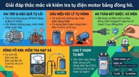 Giải đáp thắc mắc về kiểm tra tụ điện motor bằng đồng hồ.