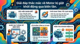 Giải đáp thắc mắc về Motor bị giật khởi động qua biến tần.