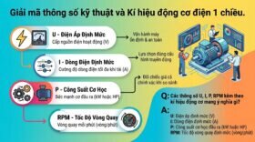 Giải mã thông số kỹ thuật và Kí hiệu động cơ điện 1 chiều.
