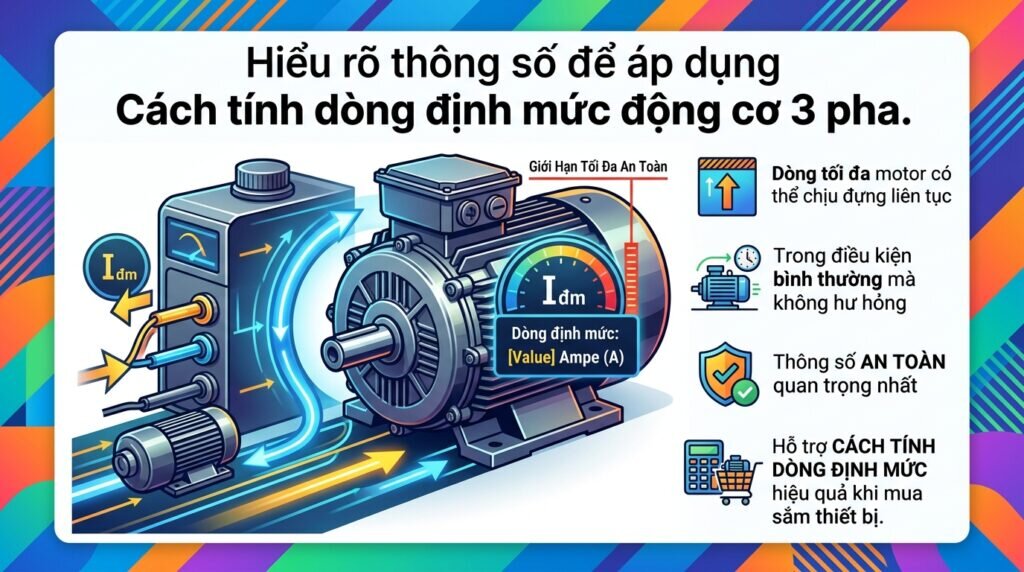 Hiểu rõ thông số để áp dụng Cách tính dòng định mức động cơ 3 pha.