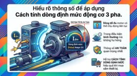 Hiểu rõ thông số để áp dụng Cách tính dòng định mức động cơ 3 pha.