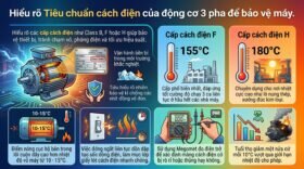 Hiểu rõ Tiêu chuẩn cách điện của động cơ 3 pha để bảo vệ máy.
