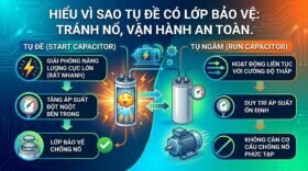 Hiểu Vì sao tụ đề có lớp bảo vệ: tránh nổ, vận hành an toàn.