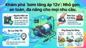 Khám phá `bơm tăng áp 12v`: Nhỏ gọn, an toàn, đa năng cho mọi nhu cầu.