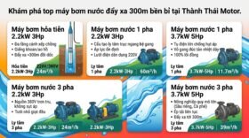 Khám phá top `máy bơm nước đẩy xa 300m` bền bỉ tại Thành Thái Motor.