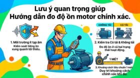 Lưu ý quan trọng giúp Hướng dẫn đo độ ồn motor chính xác.