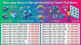 Mua ngay động cơ điện giá tốt nhất tại Thành Thái Motor.