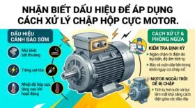 Nhận biết dấu hiệu để áp dụng cách xử lý chập hộp cực motor.