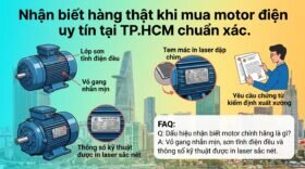 Nhận biết hàng thật khi mua motor điện uy tín tại TP.HCM chuẩn xác.