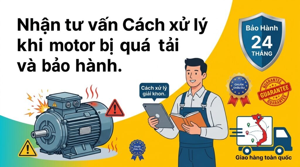 Nhận tư vấn Cách xử lý khi motor bị quá tải và bảo hành.