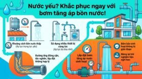 Nước yếu? Khắc phục ngay với bơm tăng áp bồn nước!