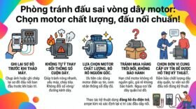 Phòng tránh đấu sai vòng dây motor: Chọn motor chất lượng, đấu nối chuẩn!