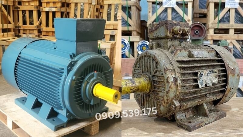 So sánh motor điện cũ và mới.