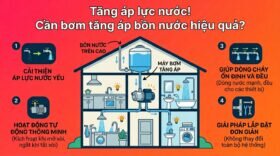 Tăng áp lực nước! Cần bơm tăng áp bồn nước hiệu quả?