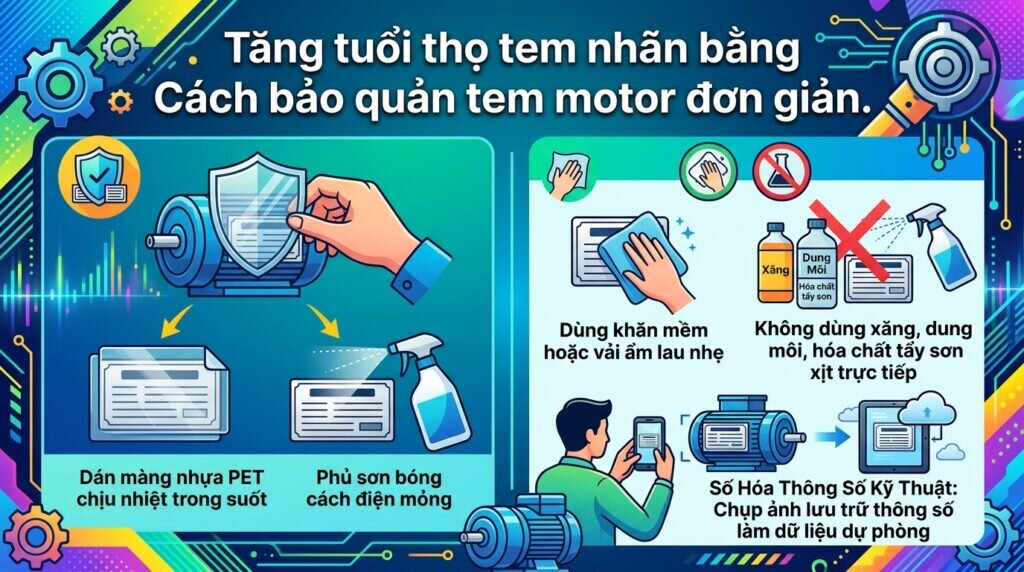 Tăng tuổi thọ tem nhãn bằng Cách bảo quản tem motor đơn giản.