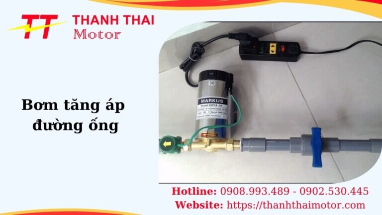 Hình thumb bơm tăng áp đường ống