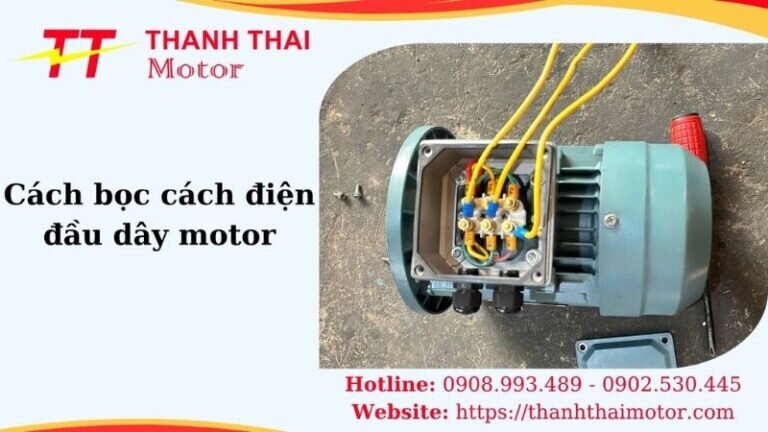 Thumb cách bọc cách điện đầu dây motor