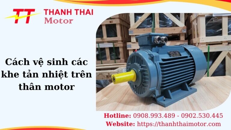 Hình thumb cách vệ sinh các khe tản nhiệt trên thân motor