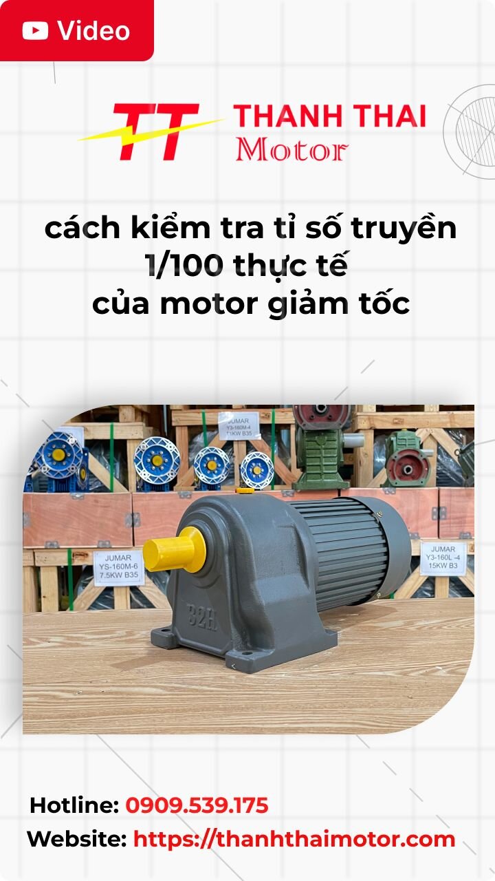 Thumb cách kiểm tra tỉ số truyền 1/100 thực tế của motor giảm tốc