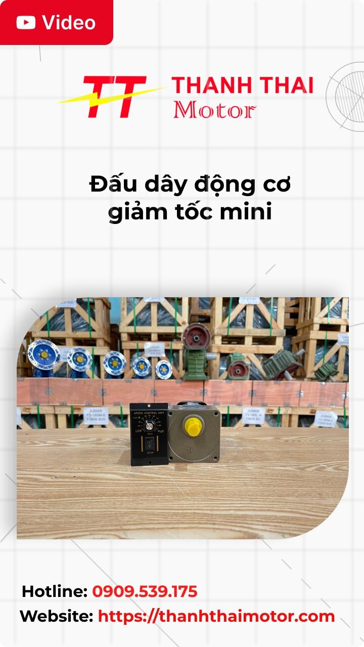 Thumb đấu dây động cơ giảm tốc mini