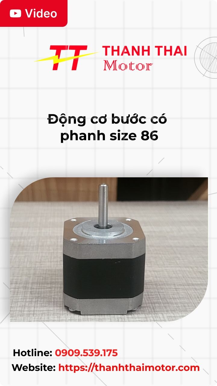 Thumb động cơ bước có phanh size 86