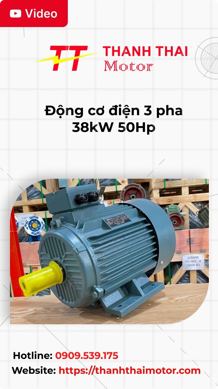 Thumb động cơ điện 3 pha 38kW 50Hp