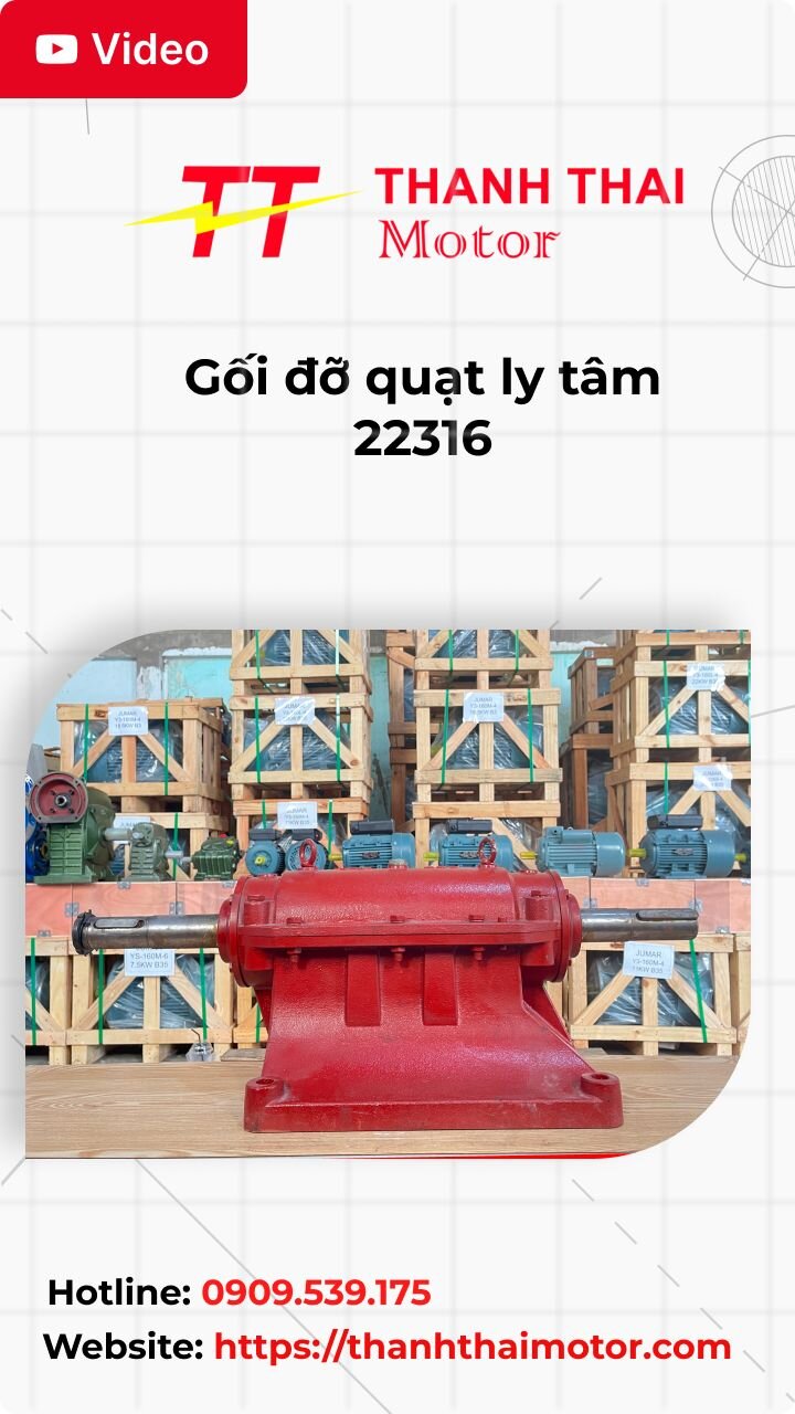 Thumb gối đỡ quạt ly tâm 22316