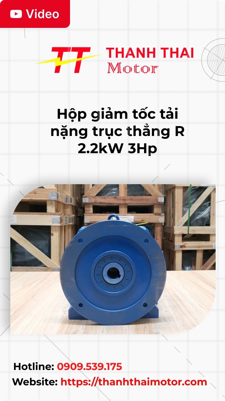 Thumb hộp giảm tốc tải nặng trục thẳng R 2.2kW 3Hp