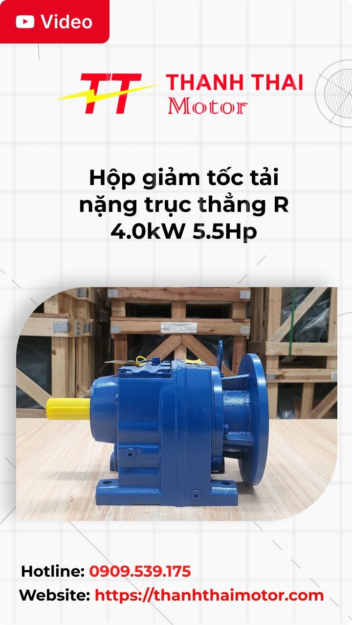Thumb hộp giảm tốc tải nặng trục thẳng R 4.0kW 5.5Hp