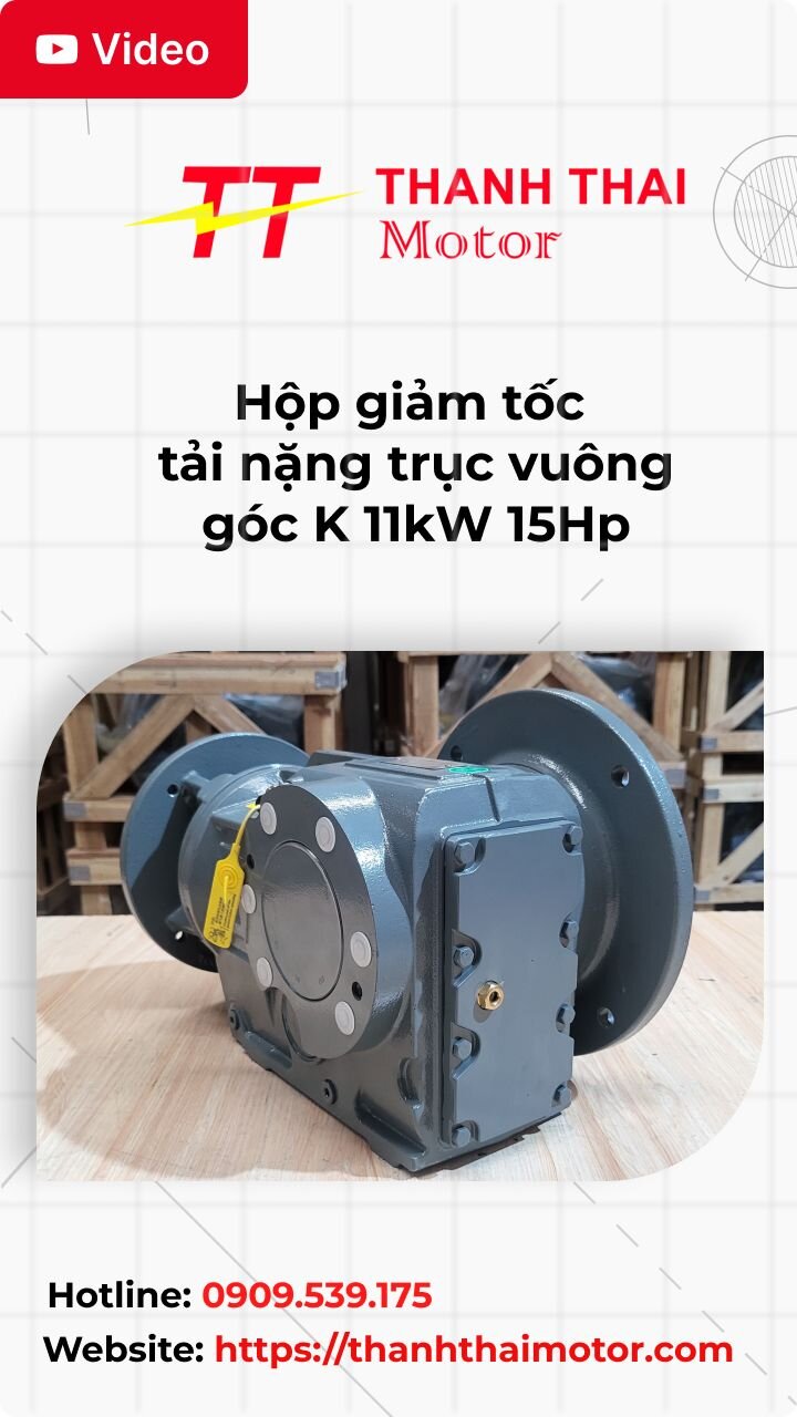 Thumb hộp giảm tốc tải nặng trục vuông góc K 11kW 15Hp