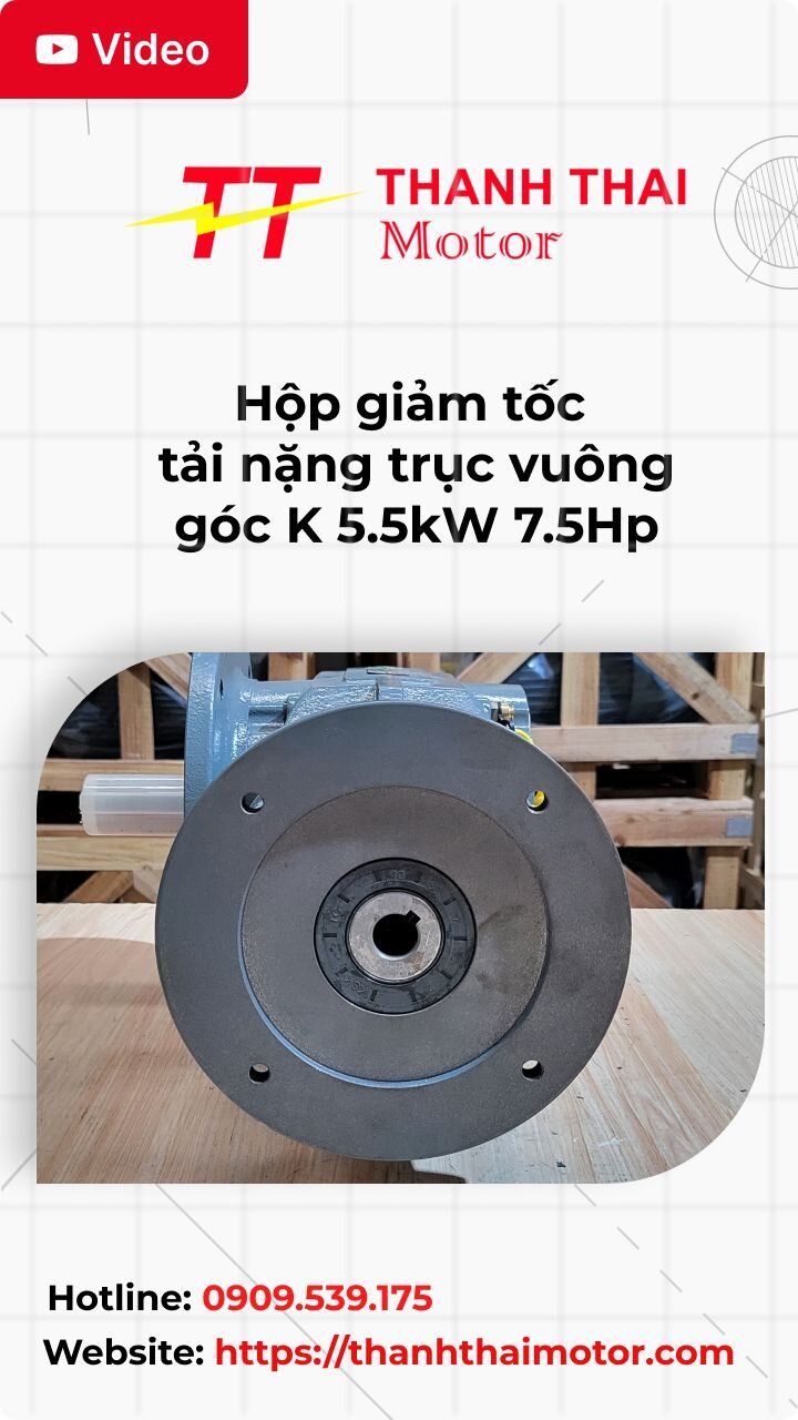 Thumb hộp giảm tốc tải nặng trục vuông góc K 5.5kW 7.5Hp
