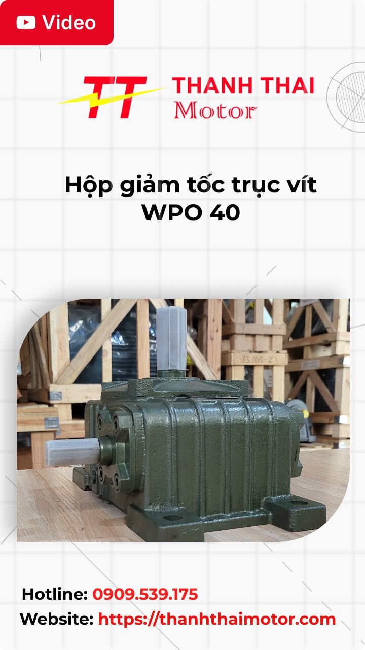 Thumb hộp giảm tốc trục vít WPO 40