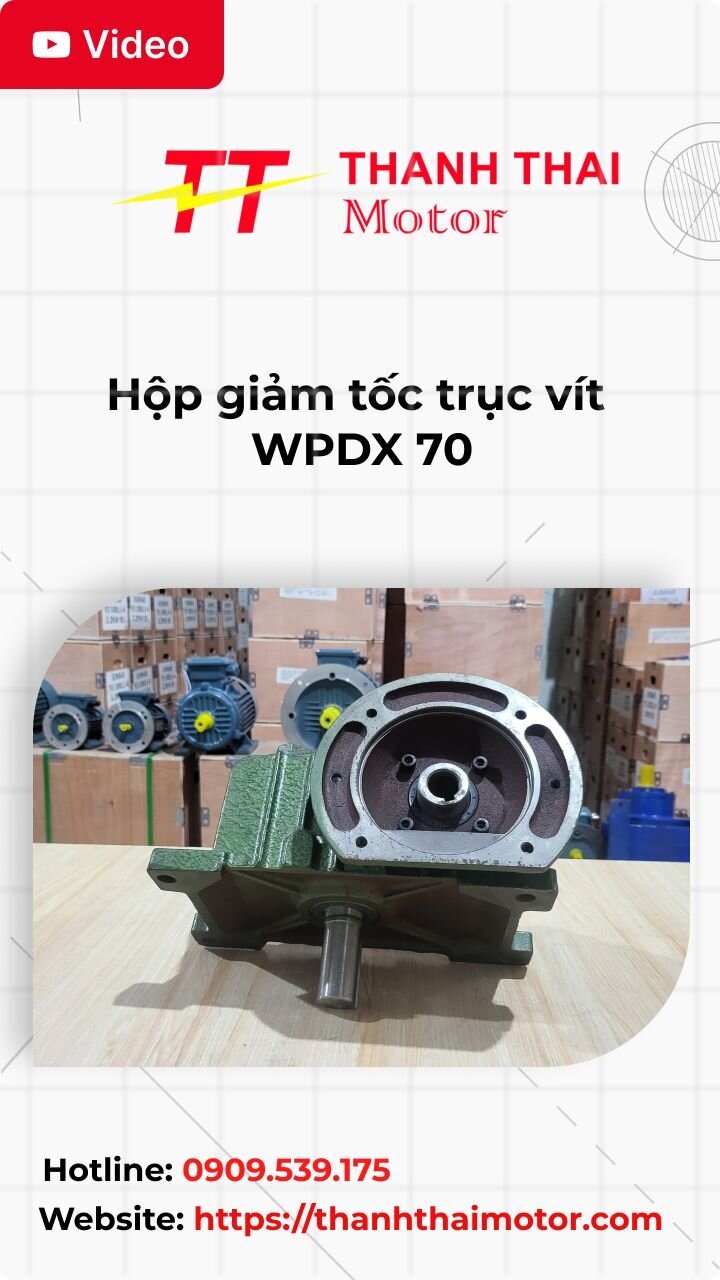 Thumb hộp giảm tốc trục vít WPDX 70