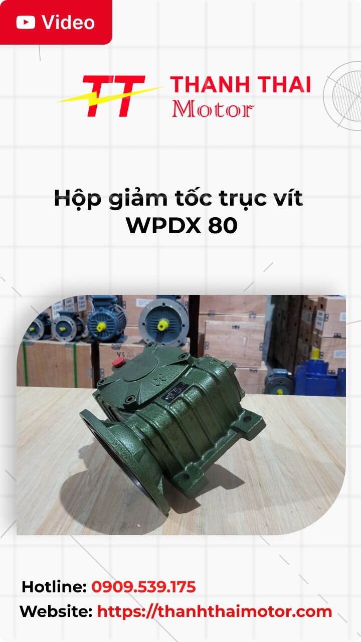 Thumb hộp giảm tốc trục vít WPDX 80