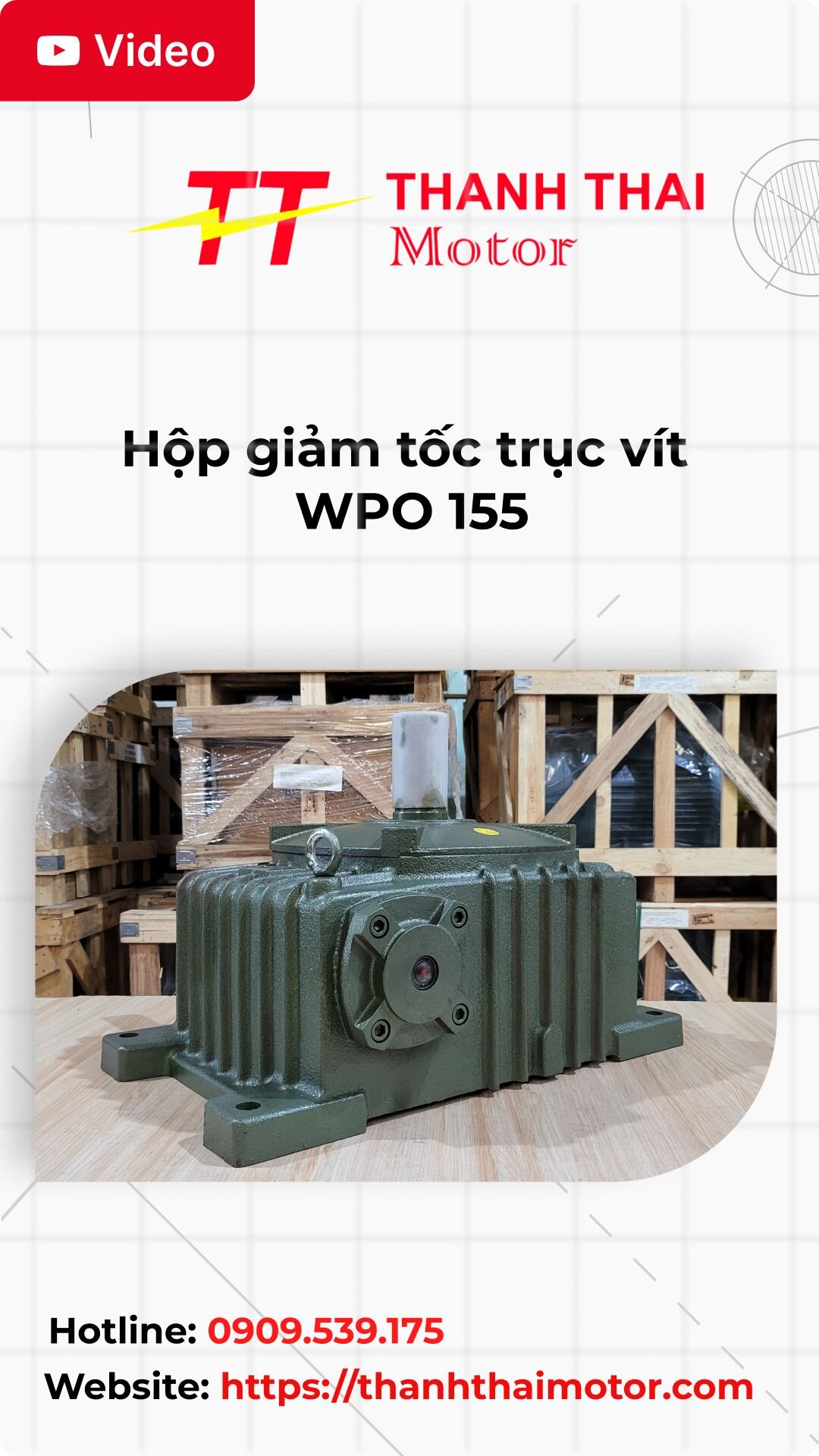 Thumb hộp giảm tốc trục vít WPO 155