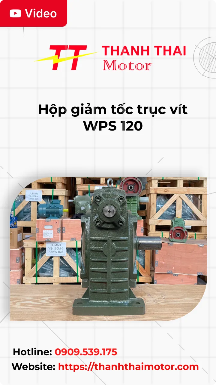 Hộp giảm tốc trục vít WPS 120